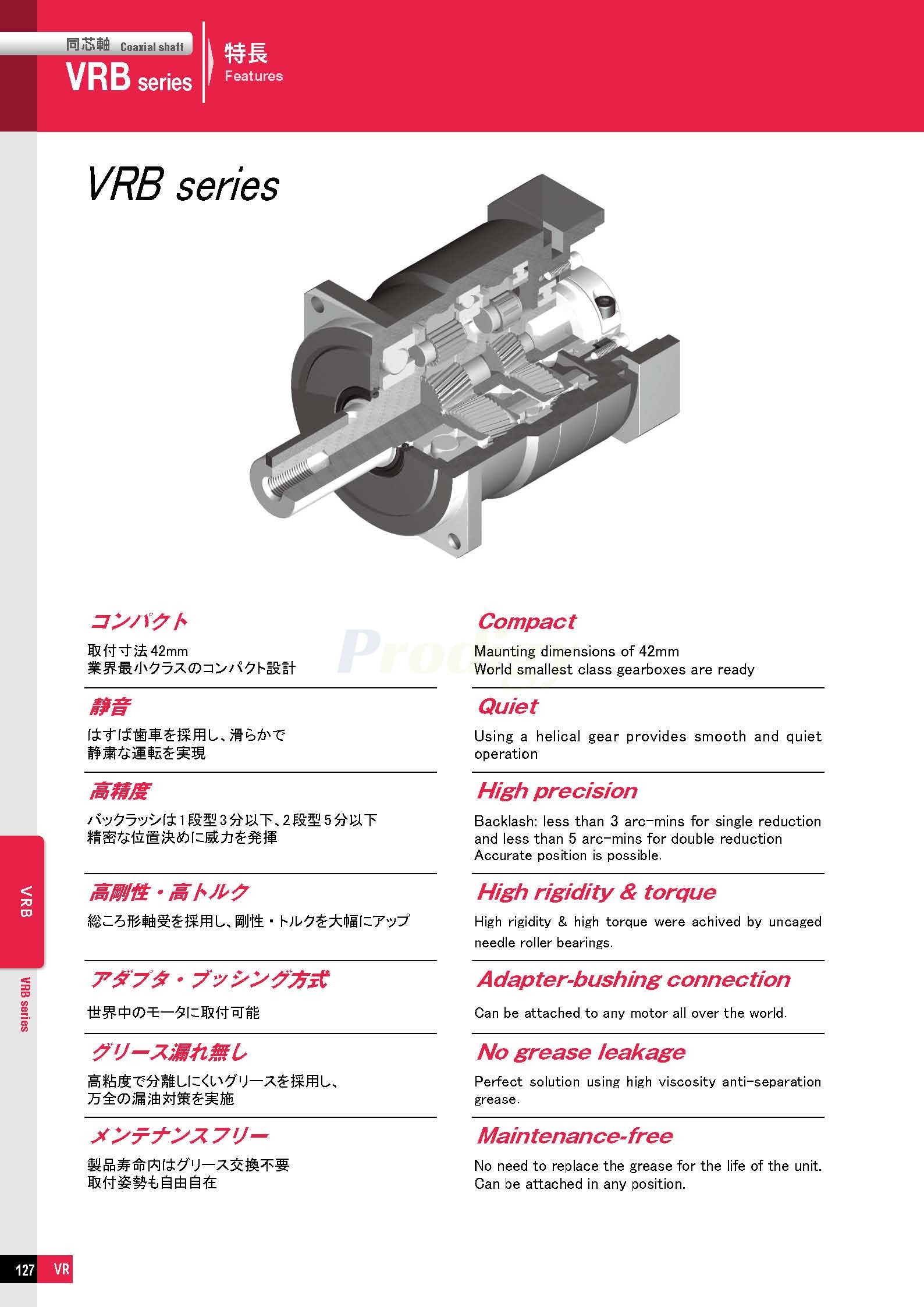 NIDEC Gearbox ABLE Reducers VRB Series