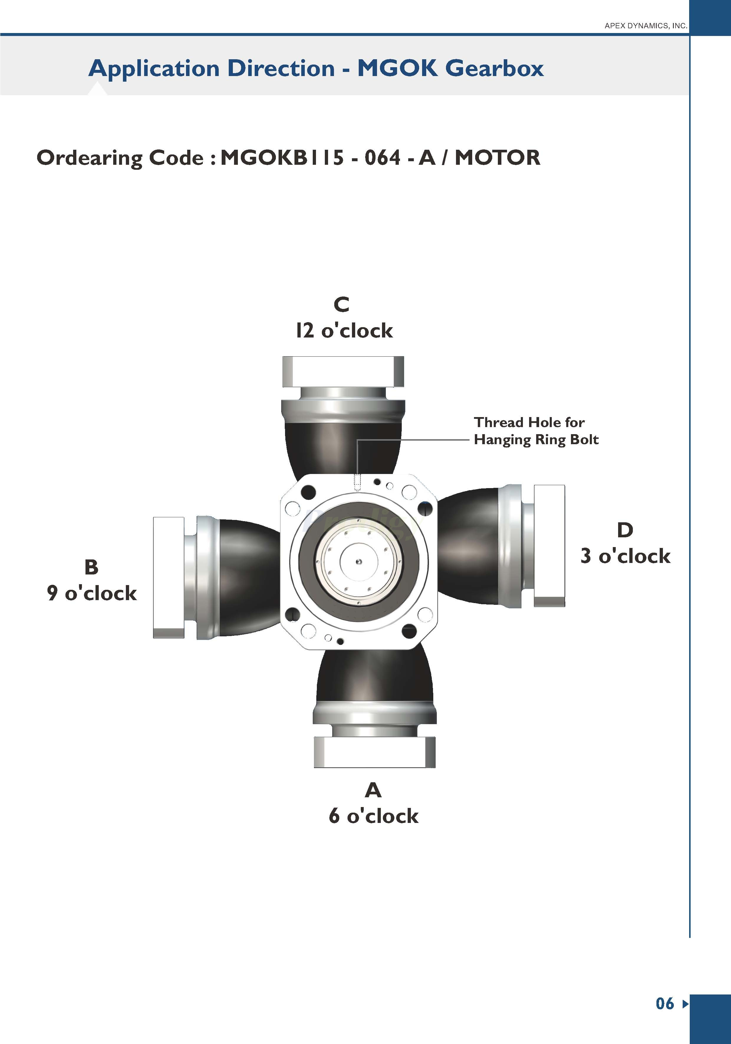 Apex Dynamics MGO/MGOK Series Planetary Gearbox