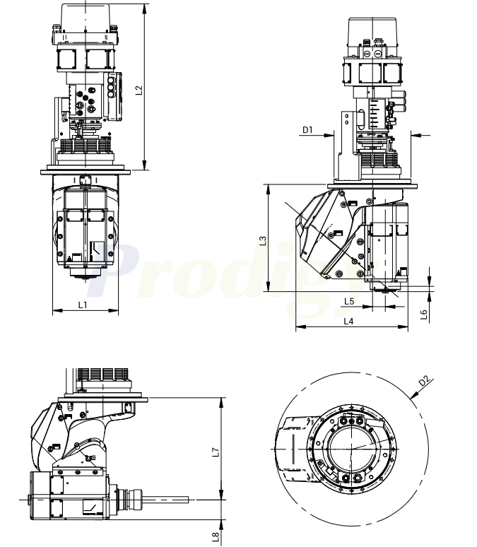 HSD HS LINE : HS351 Milling heads