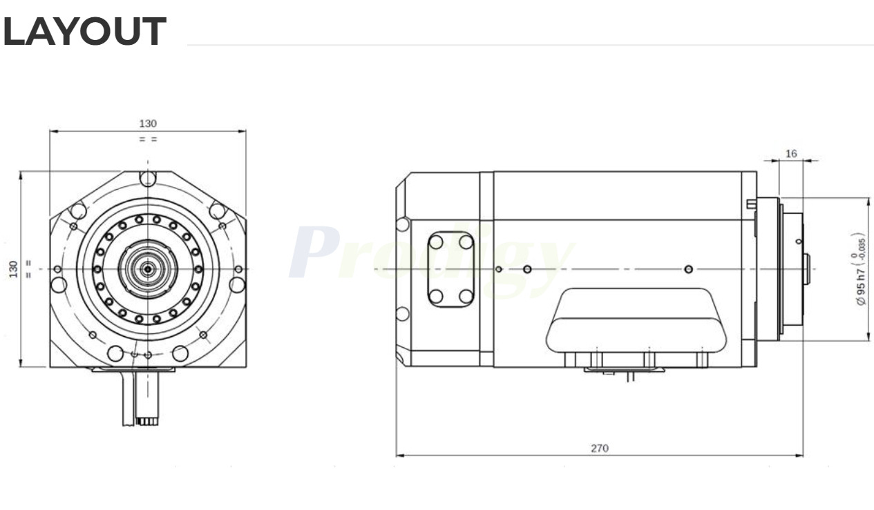 HITECO Electric Spindle QX HIGH SPEED SERIES QX-2 8/15 36 QX-2 8/15 40