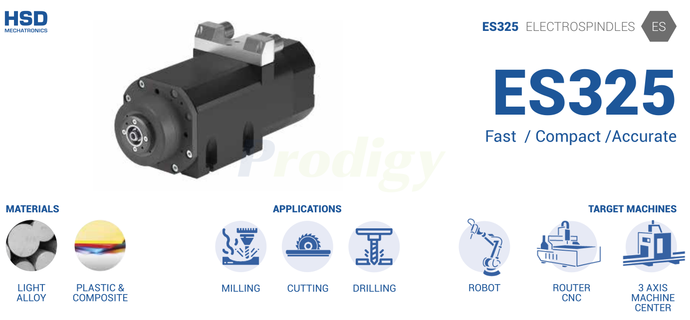 HSD ATC ES3 LINE : ES325 ELECTROSPINDLE