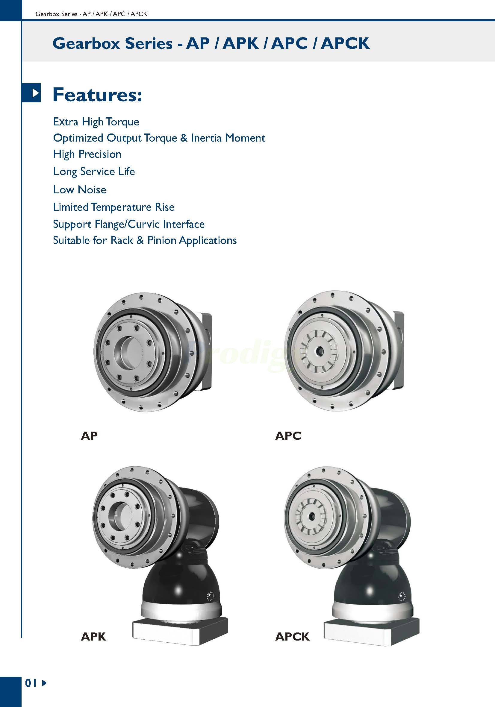 Apex Dynamics AP/APK Series Planetary Gearbox
