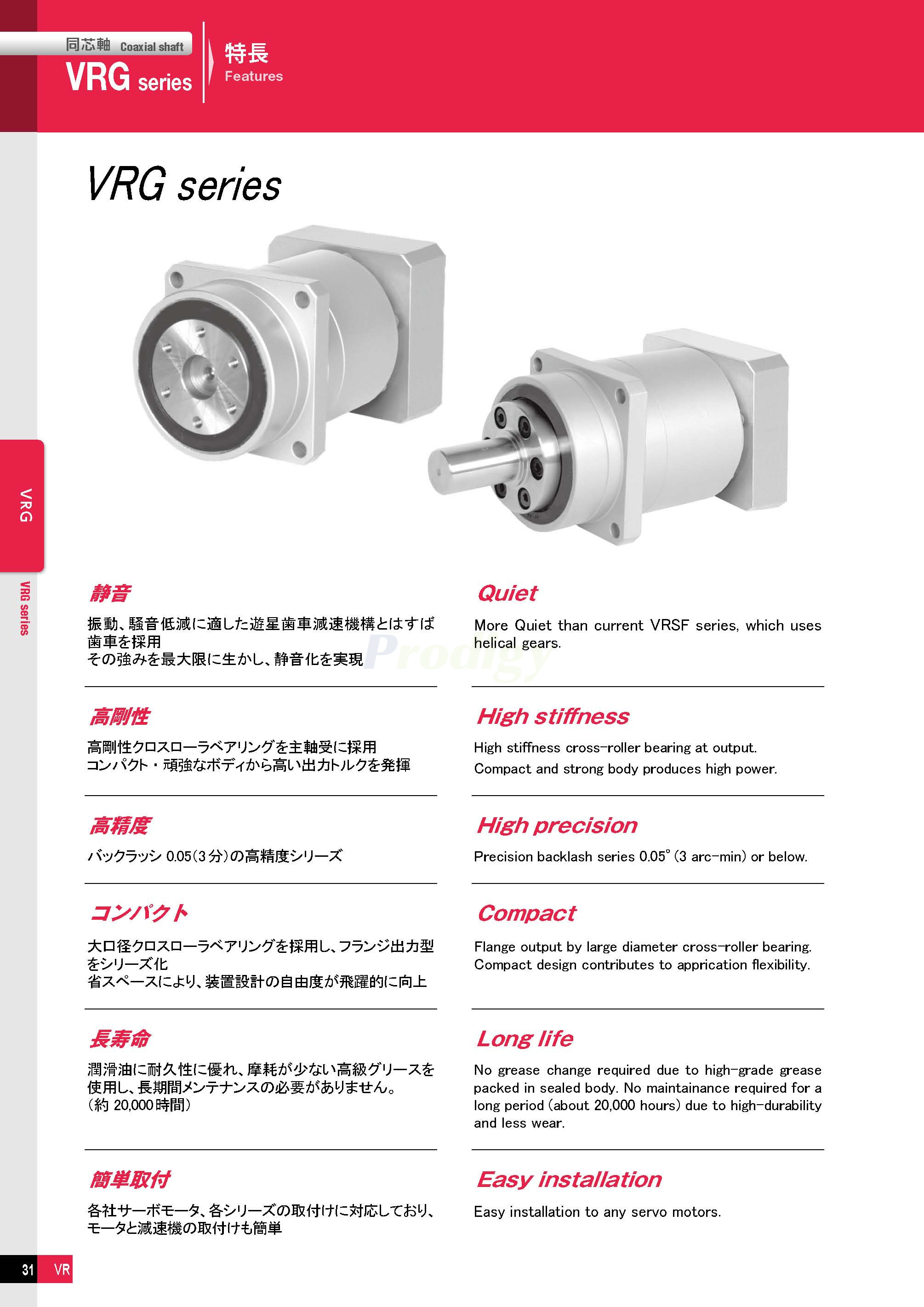 NIDEC Gearbox ABLE Reducers VRG Series