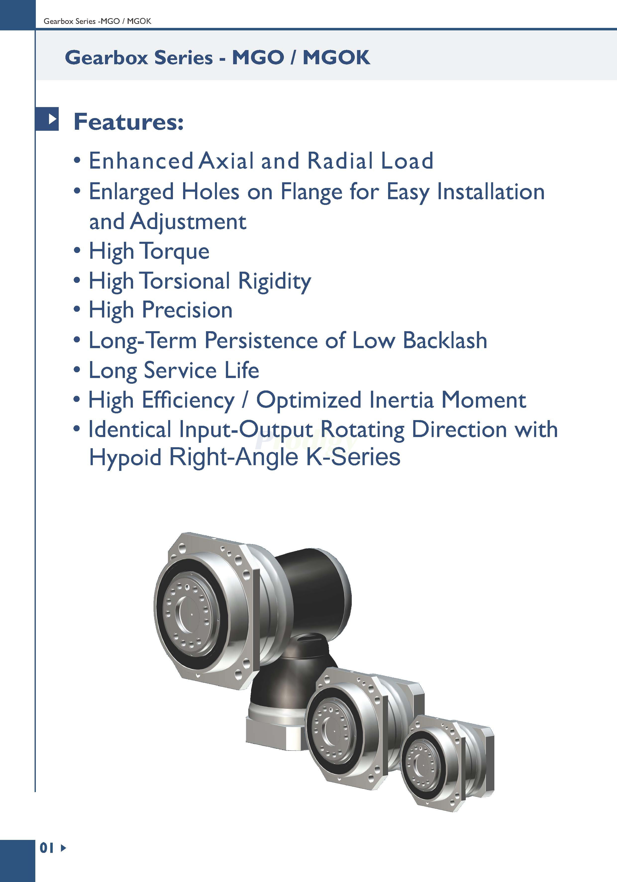 Apex Dynamics MGO/MGOK Series Planetary Gearbox