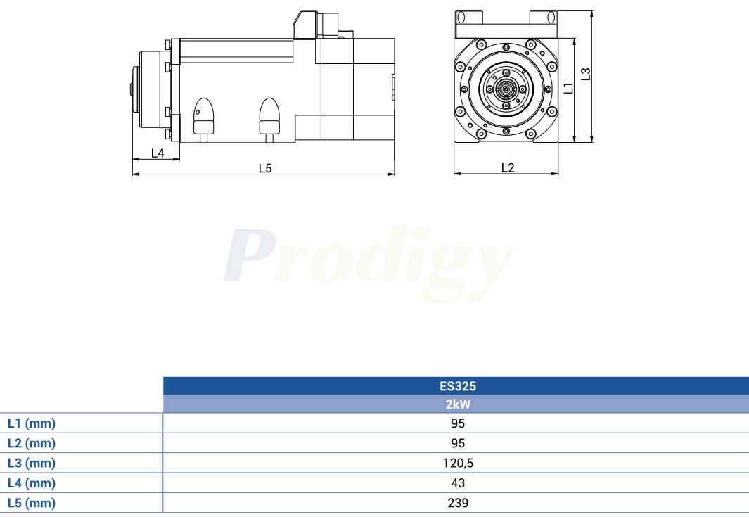 HSD ATC ES3 LINE : ES325 ELECTROSPINDLE