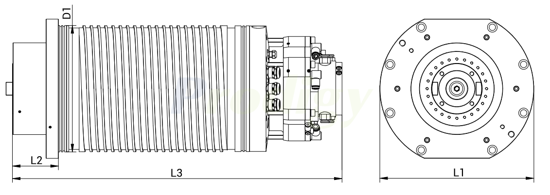 HSD ATC ES7 LINE : ES750 ELECTROSPINDLE